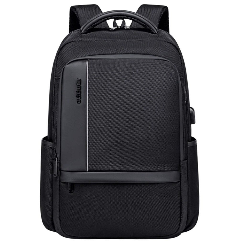 Arctic Hunter B00120c Black Laptop Backpack Usb Charging Port Travel Bag